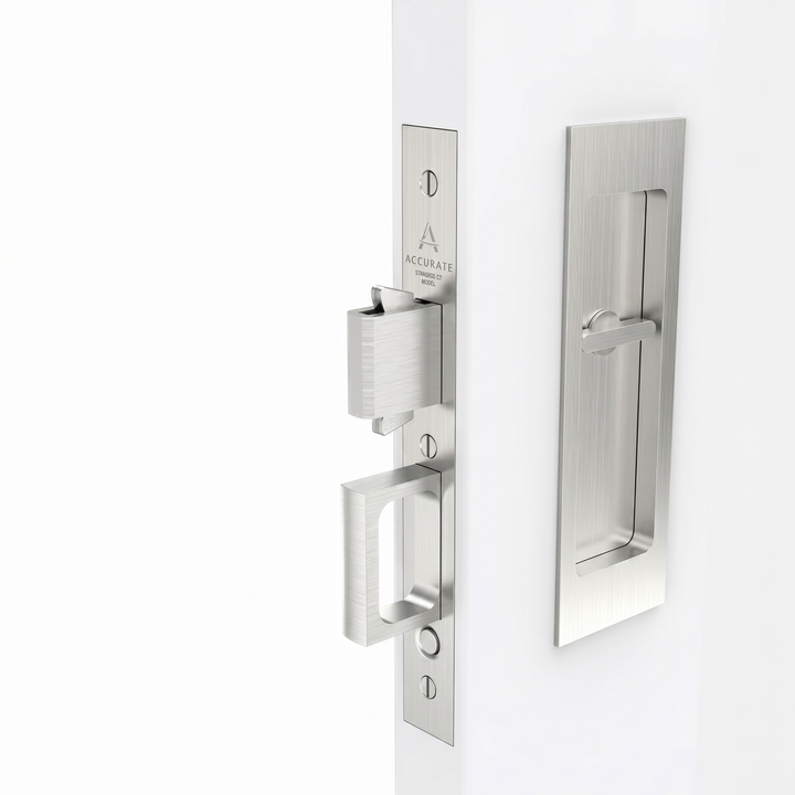 Accurate Invisi-Mount Pocket Door Set  Privacy
