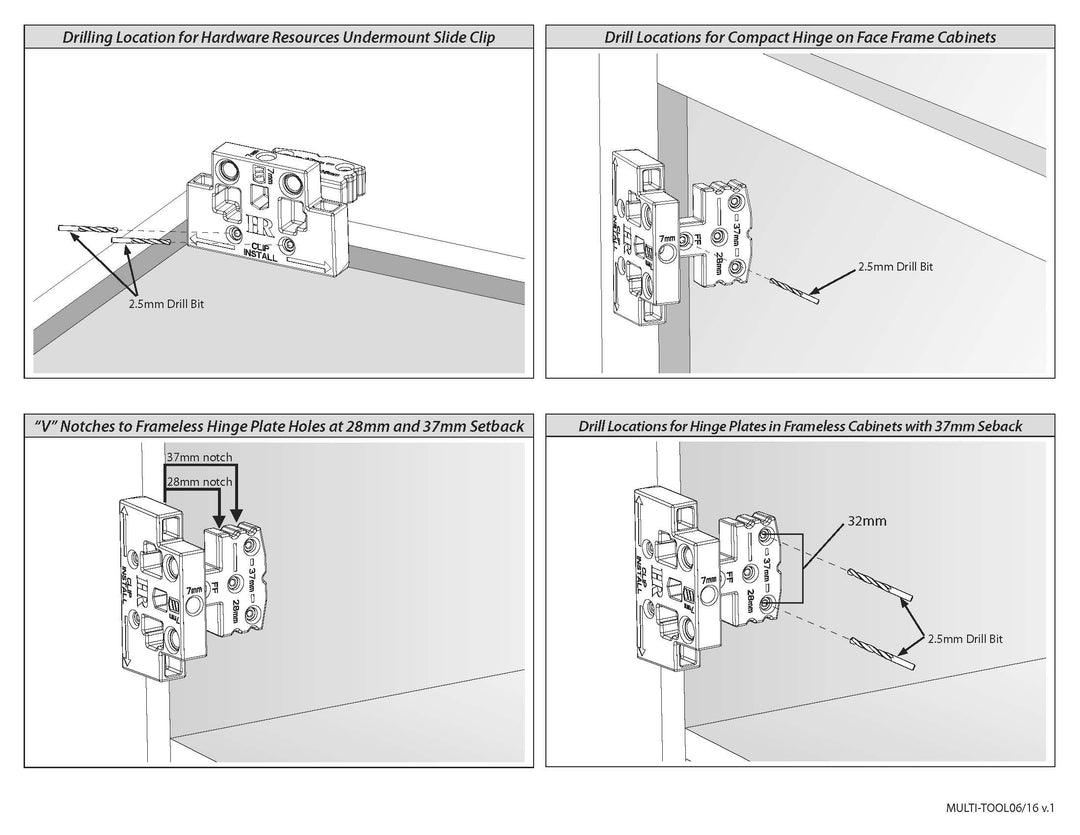 Hardware Resources - Slide & Hinge Installation Multi-Tool