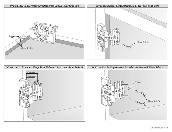 Hardware Resources - Slide & Hinge Installation Multi-Tool