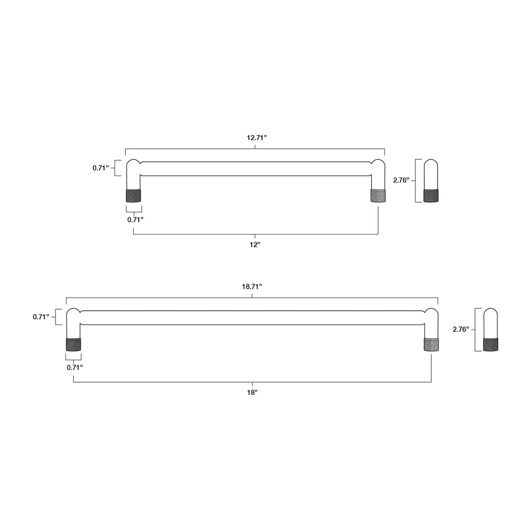 Knurled Appliance Pull