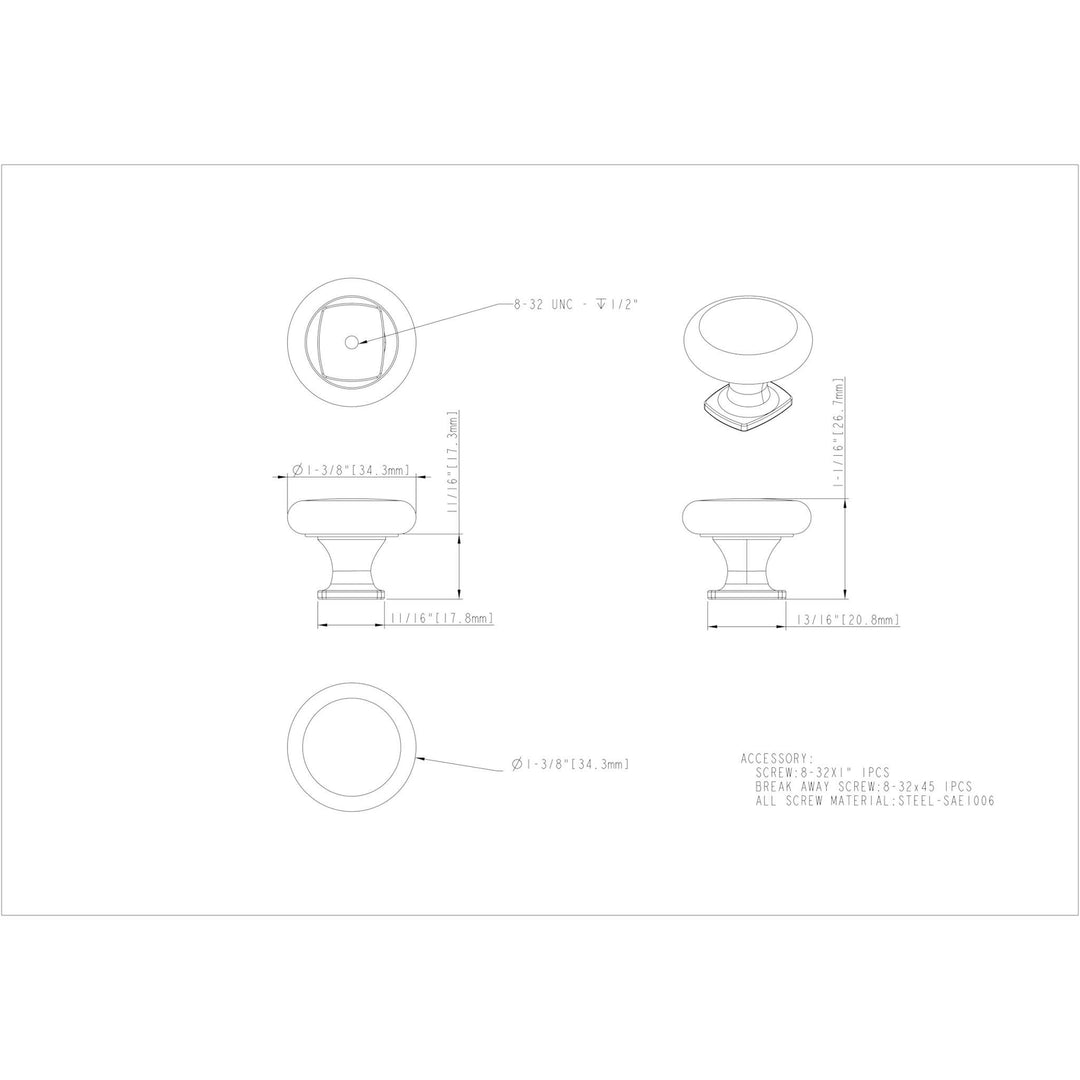 Jeffrey Alexander - Belcastel 1 Knobs