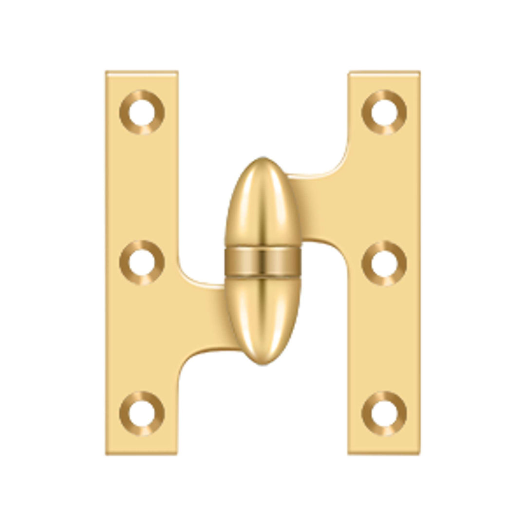 Deltana - 3" x 2-1/2" Hinge, Olive Knuckle Hinges