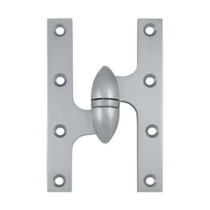 Deltana - 6"x 3-7/8" Olive Knuckle Hinge, Ball Bearing, Solid Brass