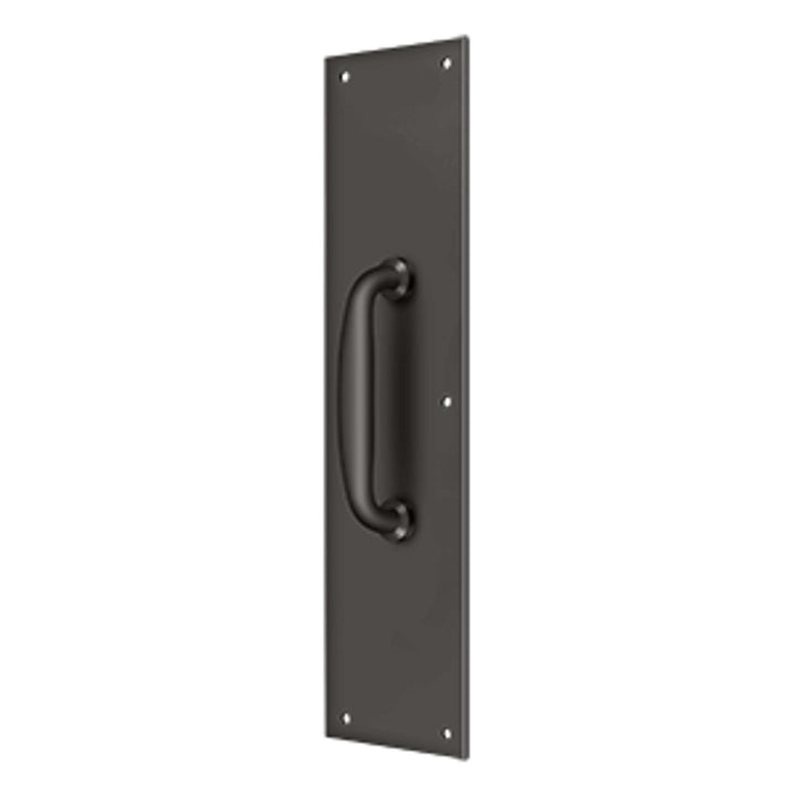 Deltana - Push Plate w/ Handle 3-1/2" x 15 " - Handle 5-1/4"