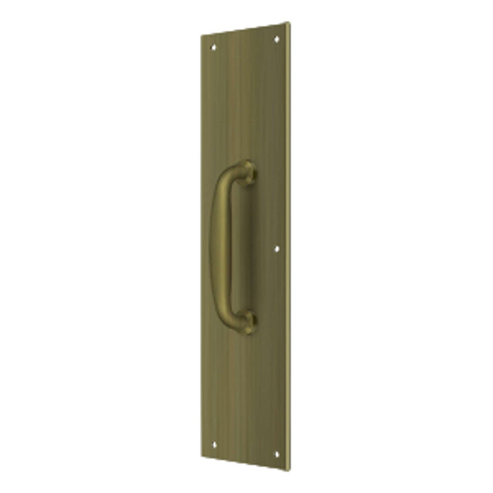 Deltana - Push Plate w/ Handle 3-1/2" x 15 " - Handle 5-1/4"