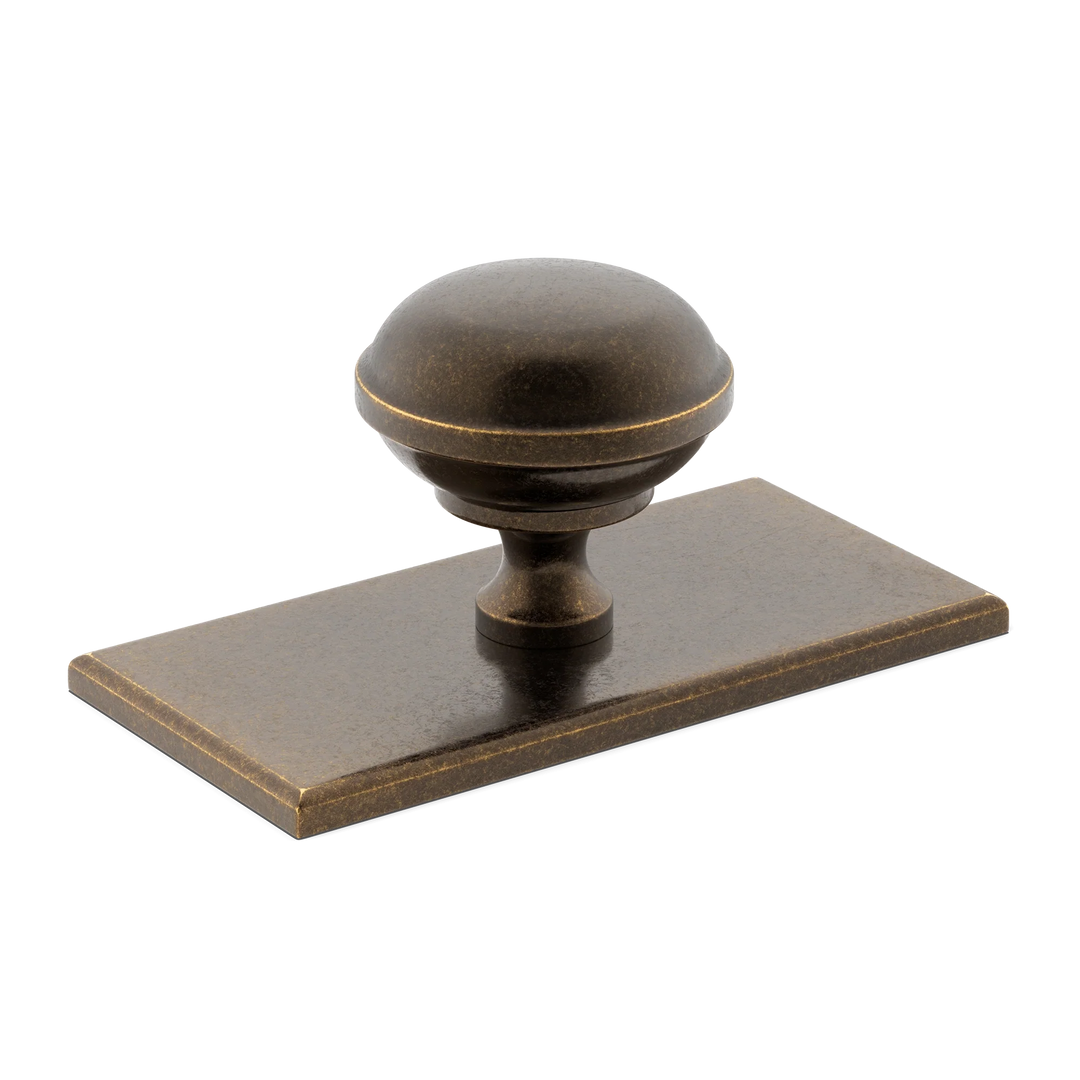 Armac Martin - Queslett Knob Rectangle Backplate