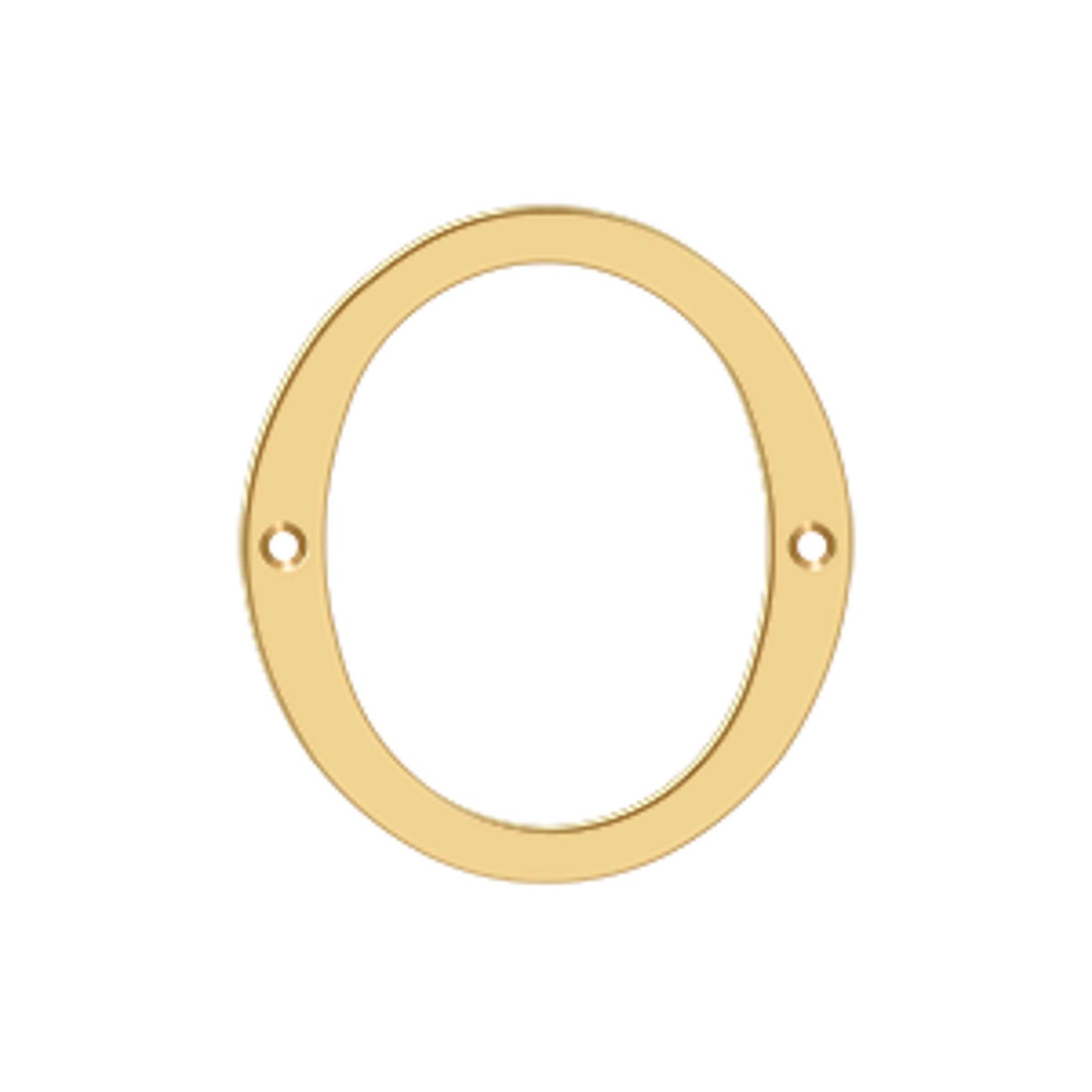 Deltana - 4" Numbers, Solid Brass