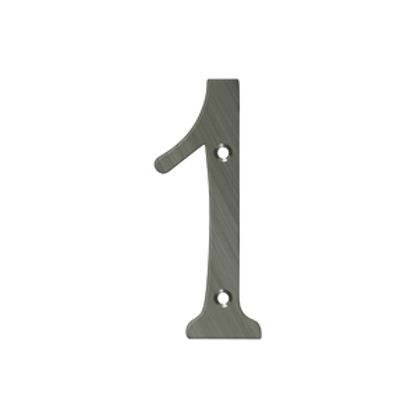 Deltana - 4" Numbers, Solid Brass