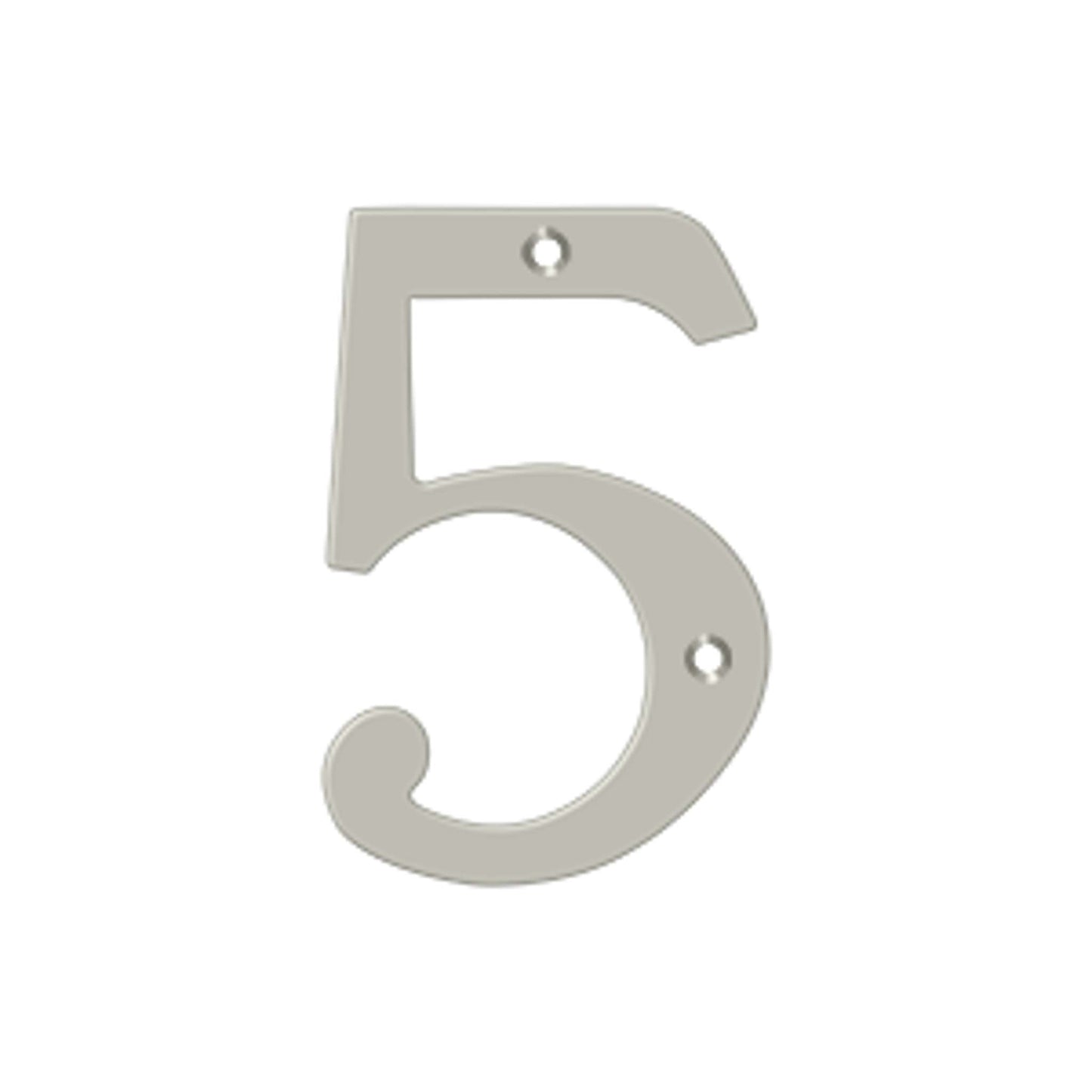 Deltana - 4" Numbers, Solid Brass