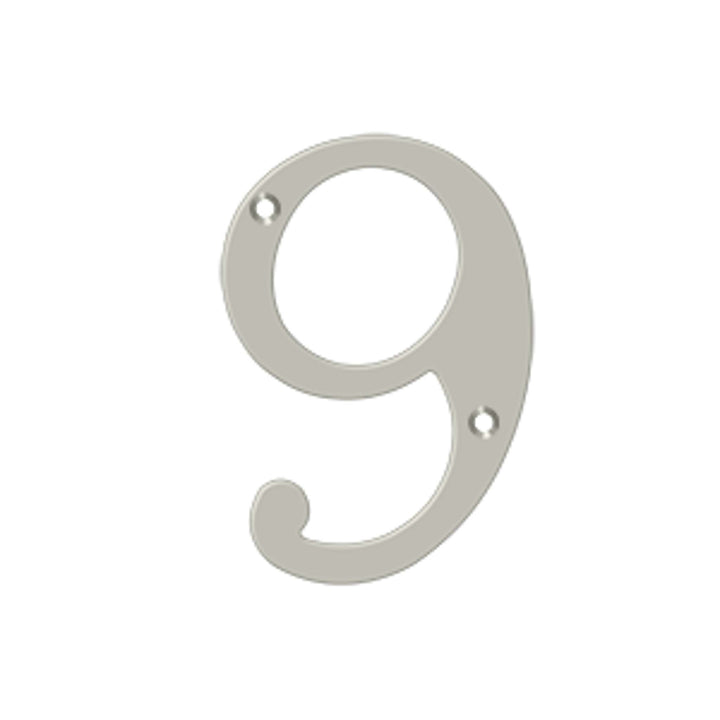 Deltana - 4" Numbers, Solid Brass