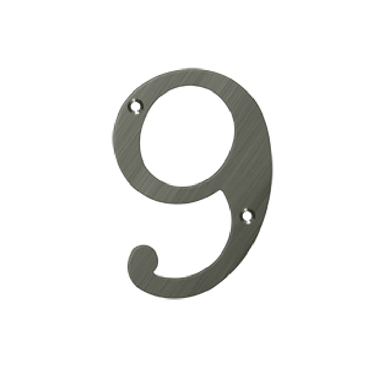 Deltana - 4" Numbers, Solid Brass