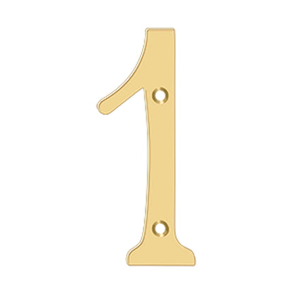 Deltana - 6" Numbers, Solid Brass