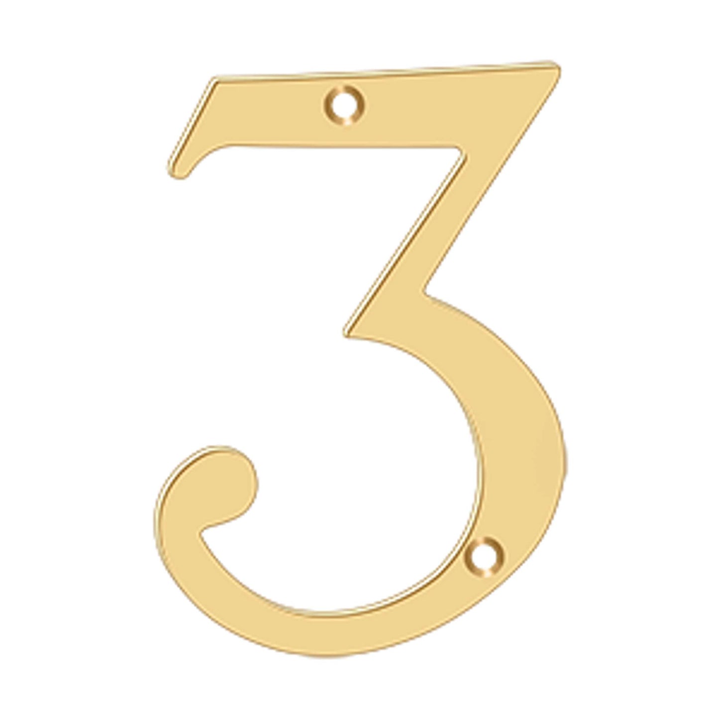 Deltana - 6" Numbers, Solid Brass