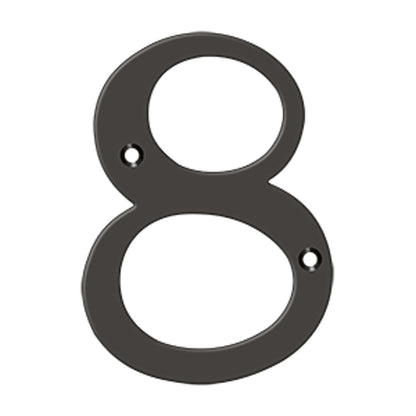 Deltana - 6" Numbers, Solid Brass