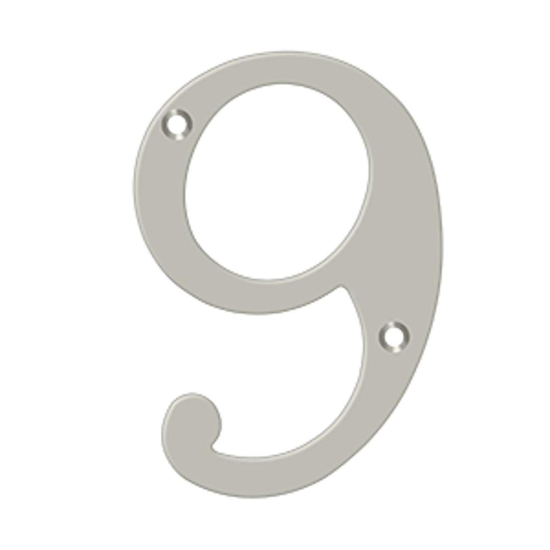 Deltana - 6" Numbers, Solid Brass