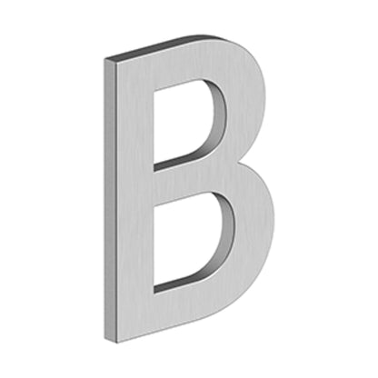 Deltana - 4" LETTER, B SERIES WITH RISERS, STAINLESS STEEL