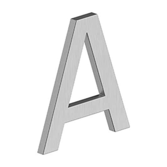 Deltana - 4" LETTER, E SERIES WITH RISERS, STAINLESS STEEL