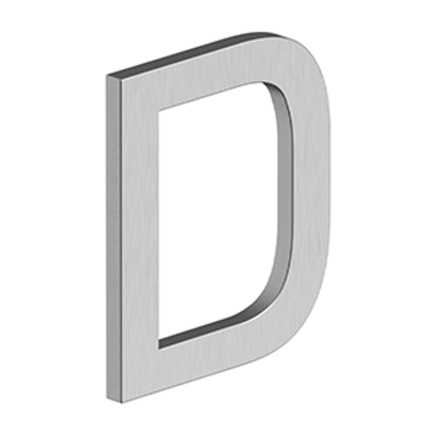 Deltana - 4" LETTER, E SERIES WITH RISERS, STAINLESS STEEL