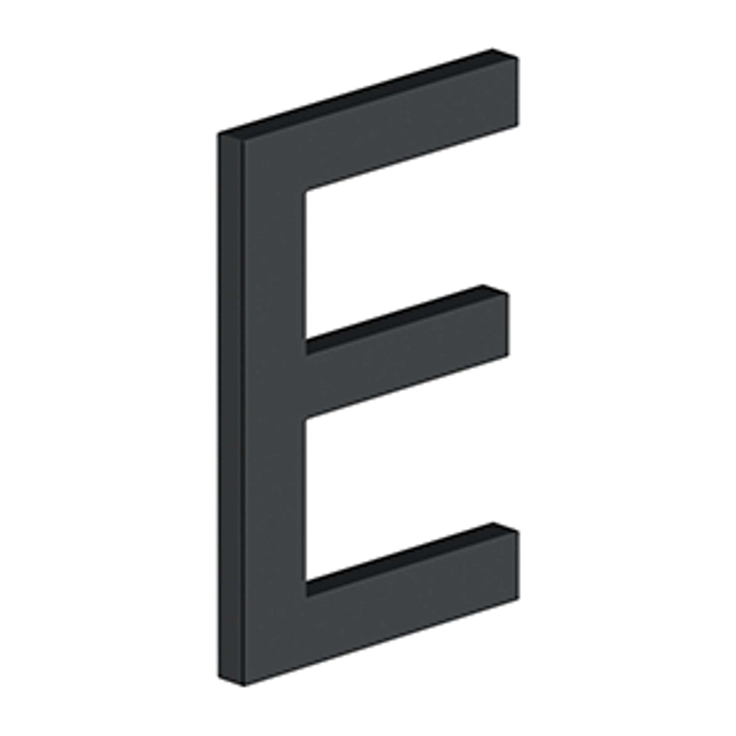 Deltana - 4" LETTER, E SERIES WITH RISERS, STAINLESS STEEL