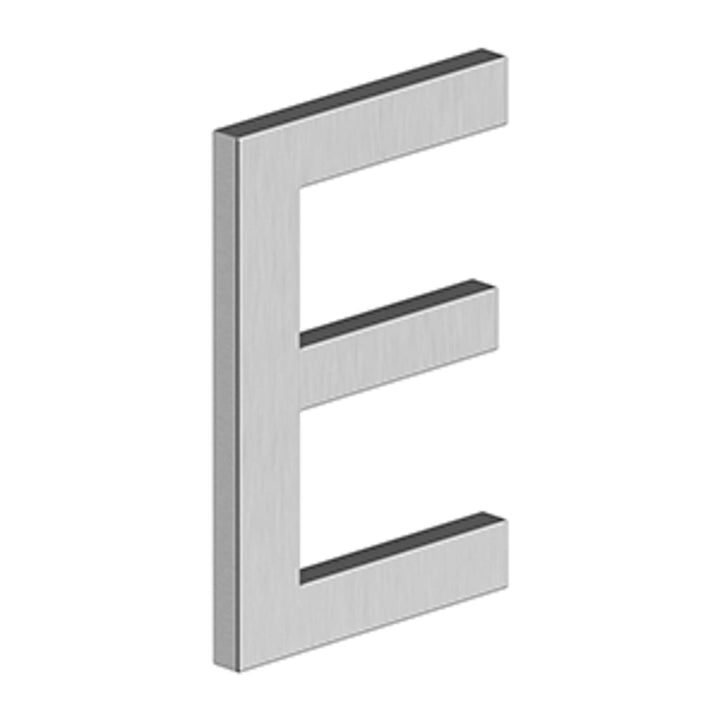 Deltana - 4" LETTER, E SERIES WITH RISERS, STAINLESS STEEL