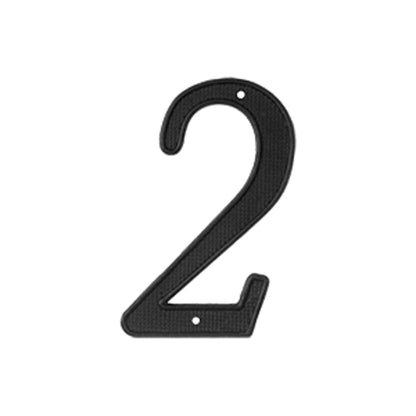 Deltana - 4" Numbers Zinc Die-Cast, Black