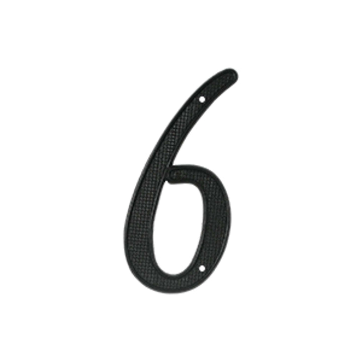 Deltana - 4" Numbers Zinc Die-Cast, Black