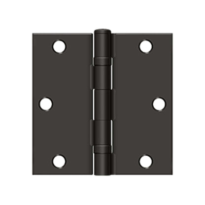 Deltana - 3-1/2" x 3-1/2" Square Hinge, Ball Bearing , Steel Hinges