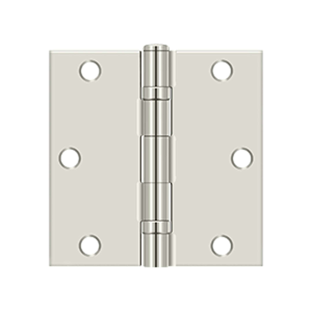 Deltana - 3-1/2" x 3-1/2" Square Hinge, Ball Bearing , Steel Hinges