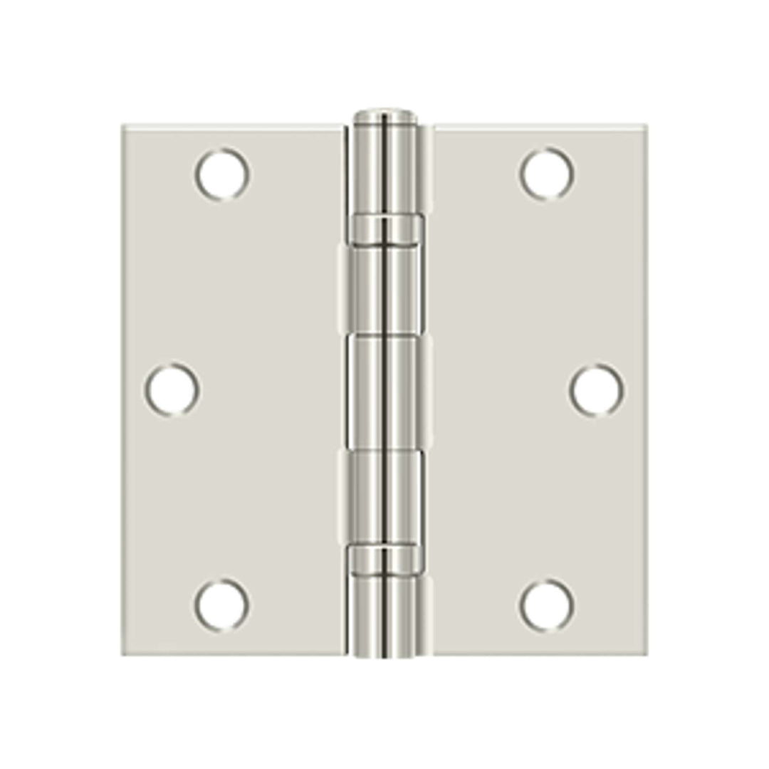 Deltana - 3-1/2" x 3-1/2" Square Hinge, Ball Bearing , Steel Hinges