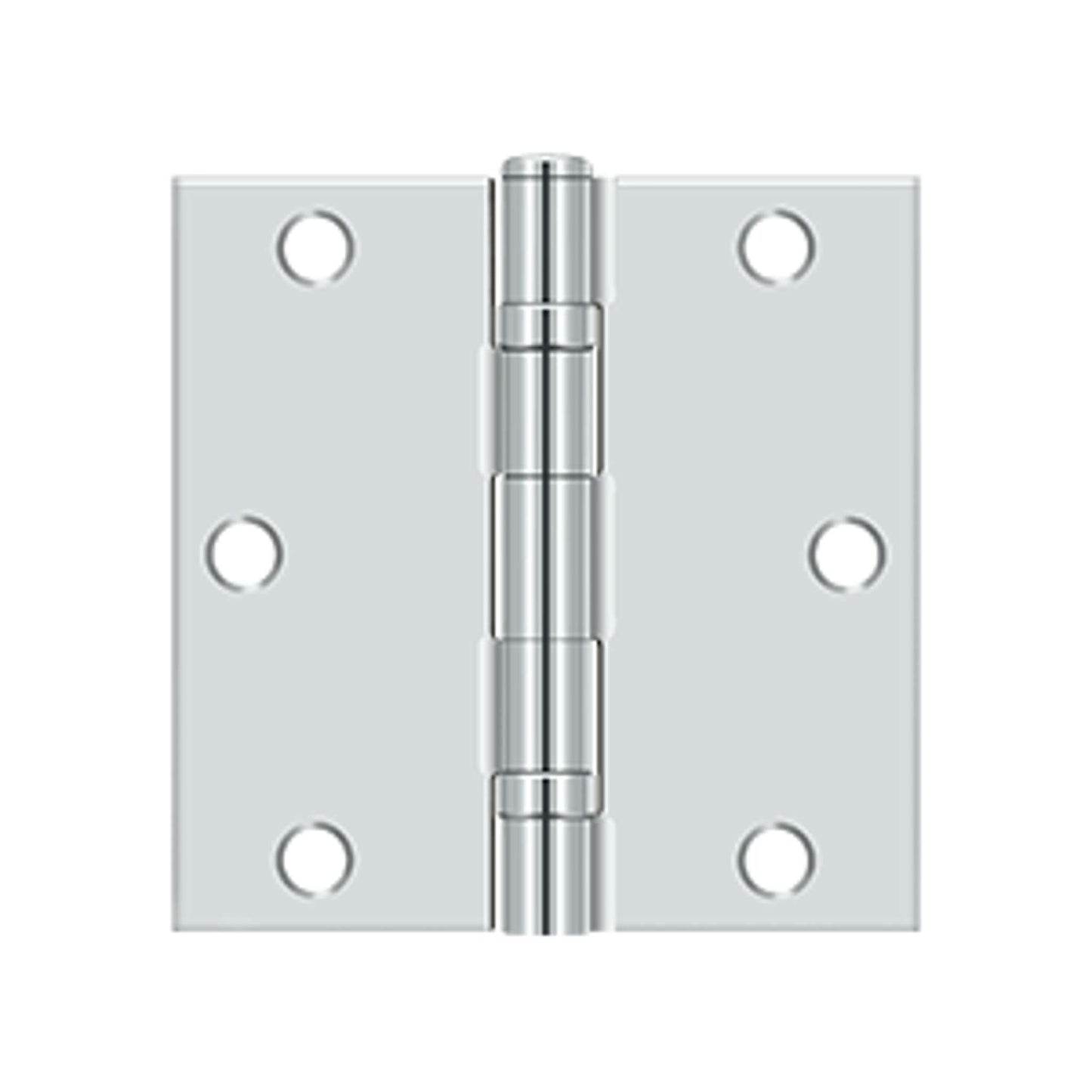 Deltana - 3-1/2" x 3-1/2" Square Hinge, Ball Bearing , Steel Hinges