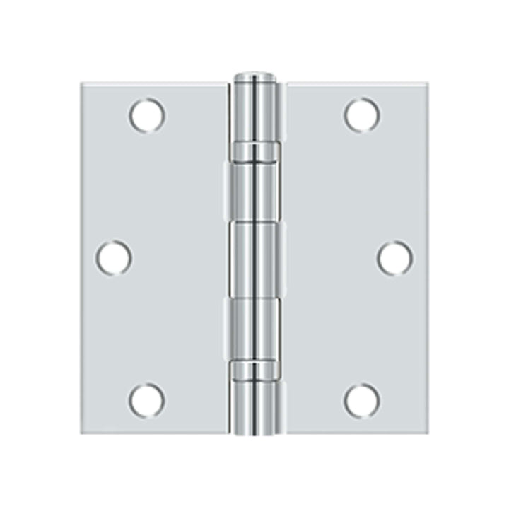 Deltana - 3-1/2" x 3-1/2" Square Hinge, Ball Bearing , Steel Hinges