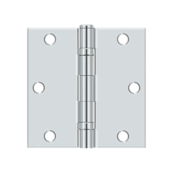 Deltana - 3-1/2" x 3-1/2" Square Hinge, Ball Bearing , Steel Hinges