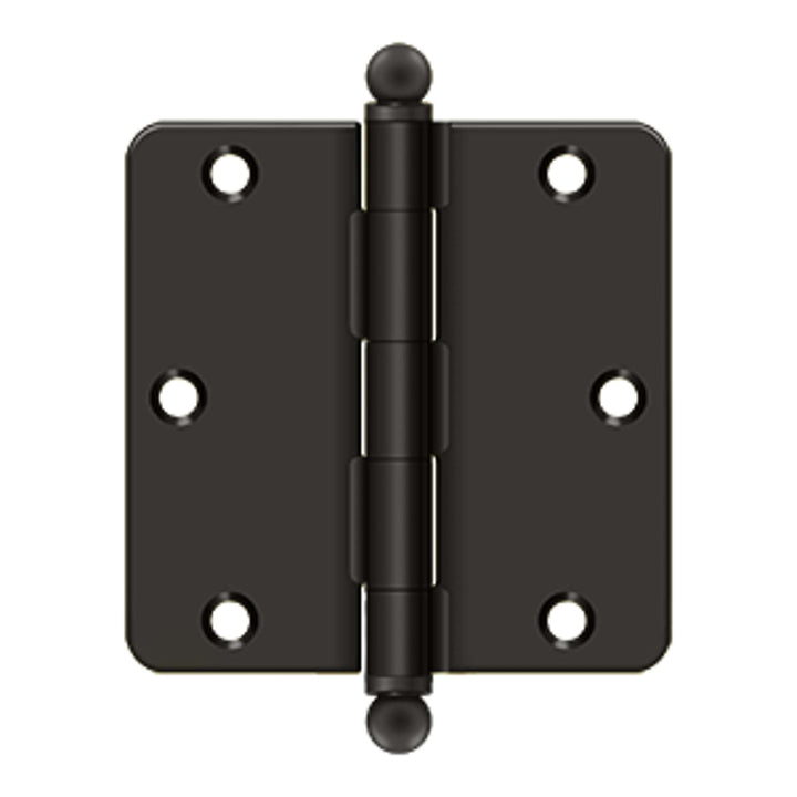 Deltana - 3-1/2" x 3-1/2" x 1/4" Radius Hinge, w/ Ball Tips, Ball Tipped Hinges