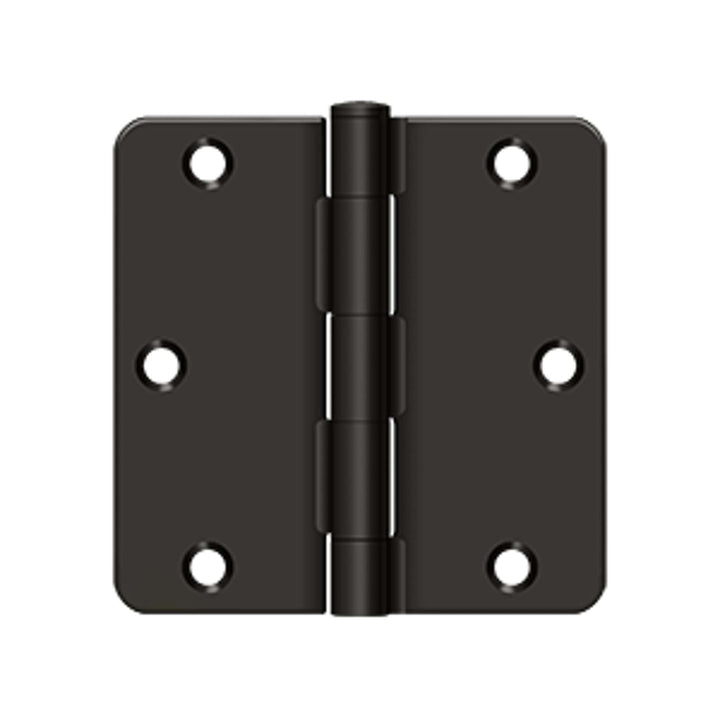 Deltana - 3-1/2" x 3-1/2" x 1/4" Radius Hinge, Residential Thickness, Steel Hinges