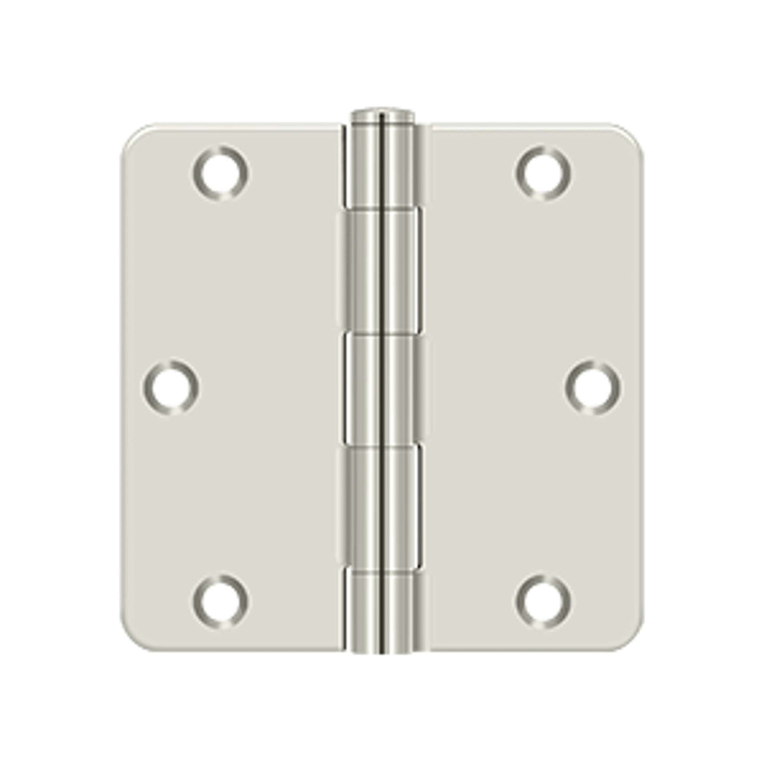 Deltana - 3-1/2" x 3-1/2" x 1/4" Radius Hinge, Residential Thickness, Steel Hinges