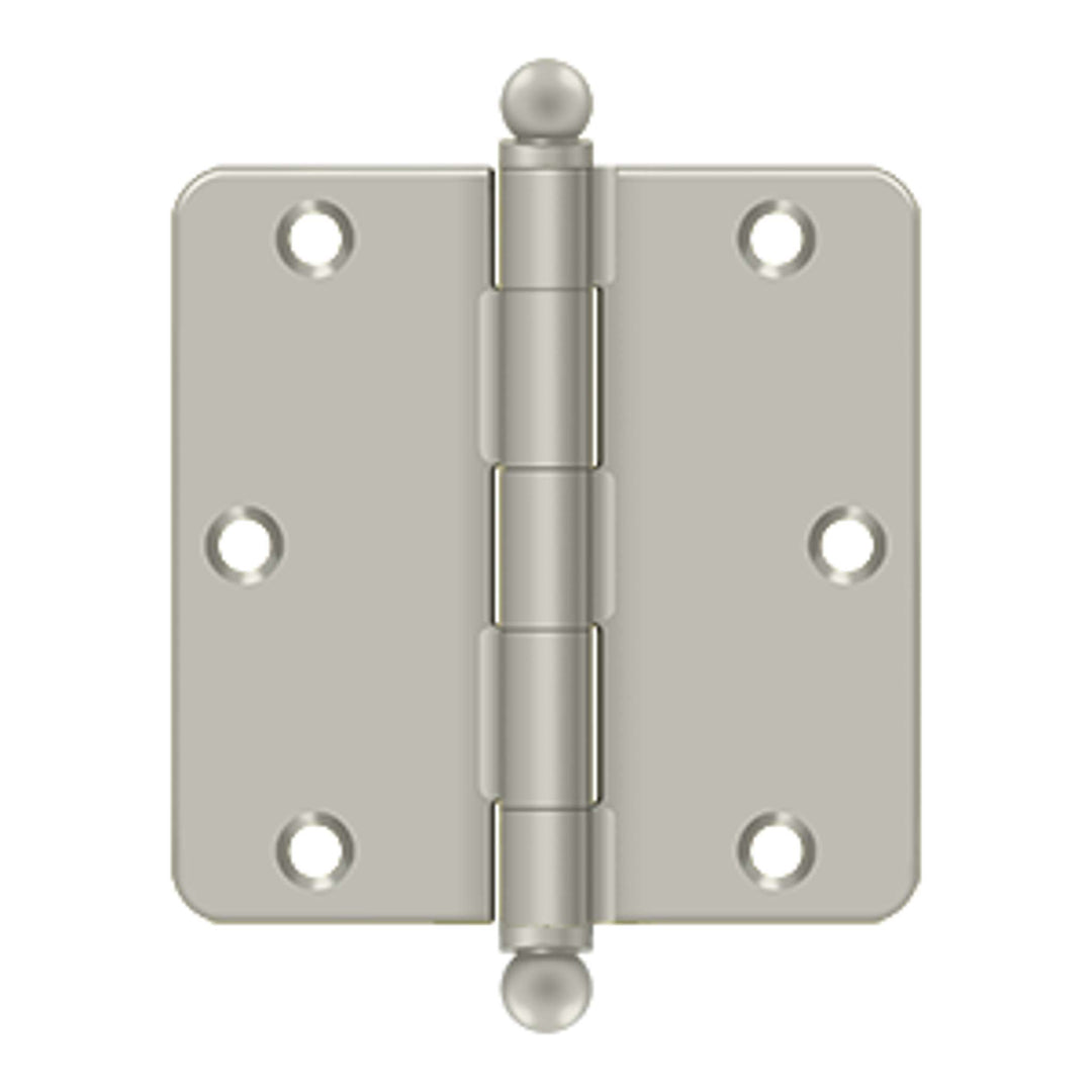 Deltana - 3-1/2" x 3-1/2" x 1/4" Radius Hinge, w/ Ball Tips, Ball Tipped Hinges