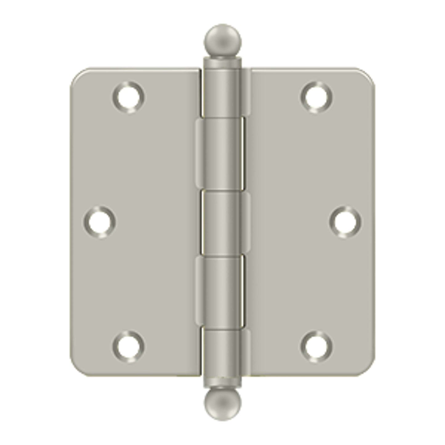 Deltana - 3-1/2" x 3-1/2" x 1/4" Radius Hinge, w/ Ball Tips, Ball Tipped Hinges