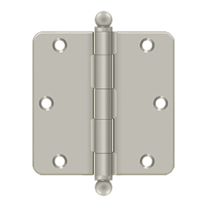 Deltana - 3-1/2" x 3-1/2" x 1/4" Radius Hinge, w/ Ball Tips, Ball Tipped Hinges