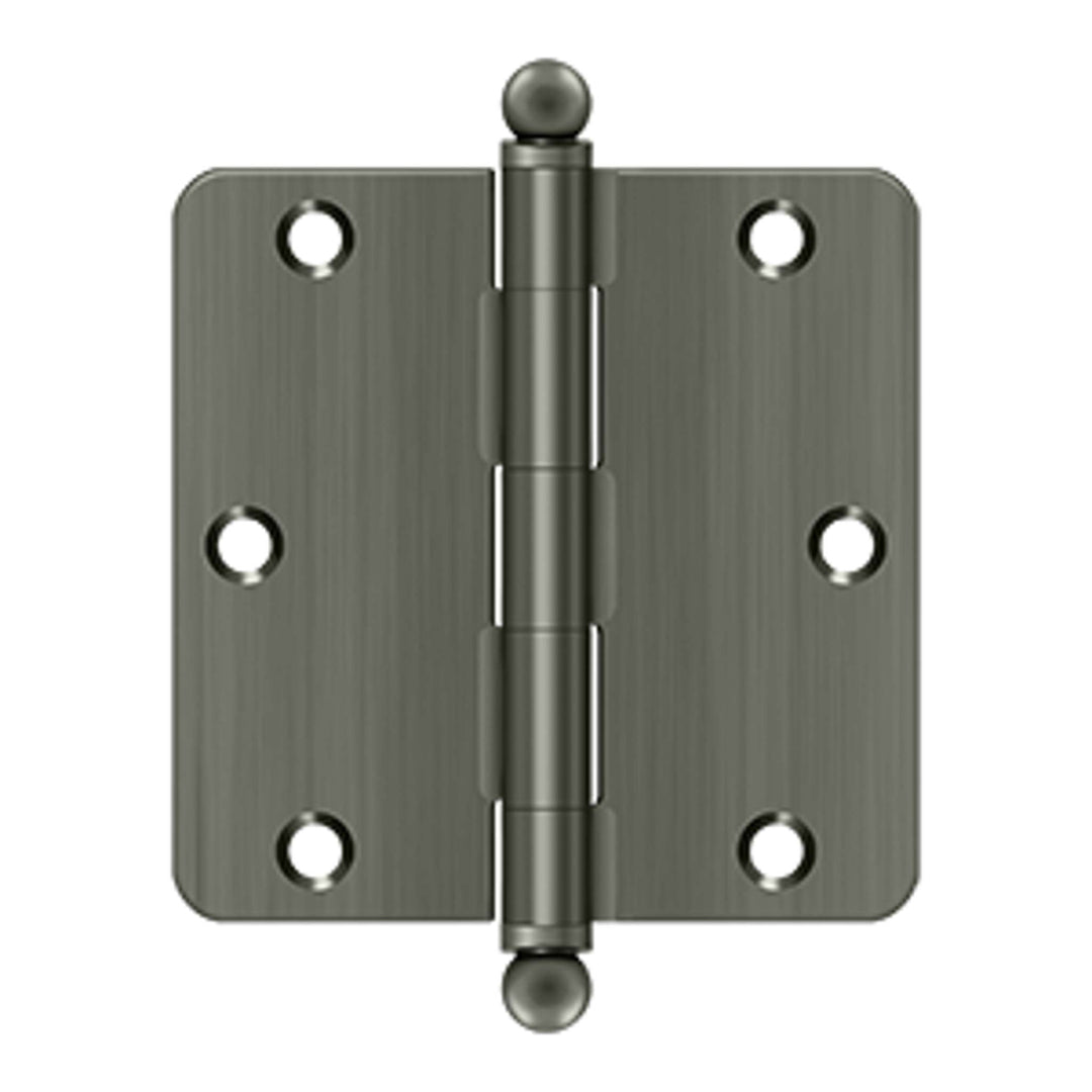 Deltana - 3-1/2" x 3-1/2" x 1/4" Radius Hinge, w/ Ball Tips, Ball Tipped Hinges