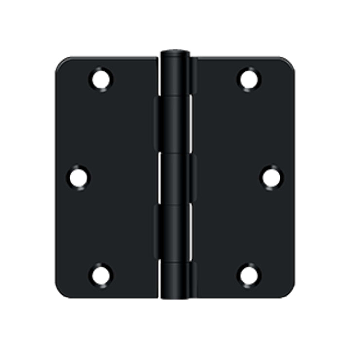 Deltana - 3-1/2" x 3-1/2" x 1/4" Radius Hinge, Residential Thickness, Steel Hinges