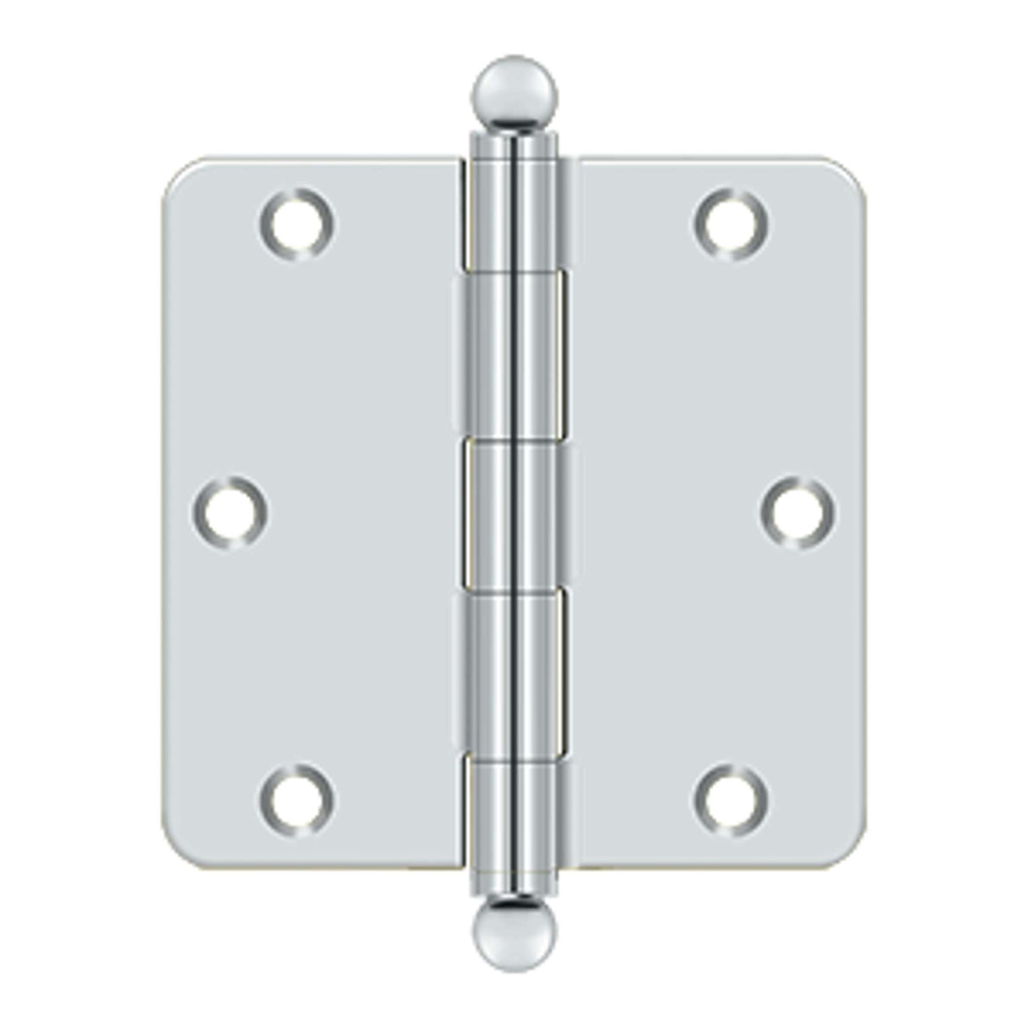 Deltana - 3-1/2" x 3-1/2" x 1/4" Radius Hinge, w/ Ball Tips, Ball Tipped Hinges