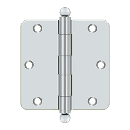 Deltana - 3-1/2" x 3-1/2" x 1/4" Radius Hinge, w/ Ball Tips, Ball Tipped Hinges