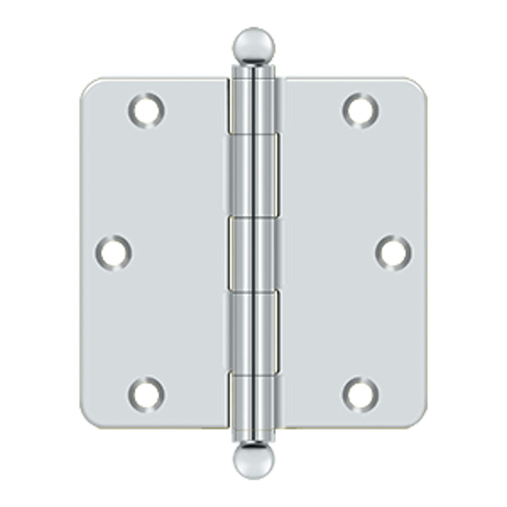 Deltana - 3-1/2" x 3-1/2" x 1/4" Radius Hinge, w/ Ball Tips, Ball Tipped Hinges