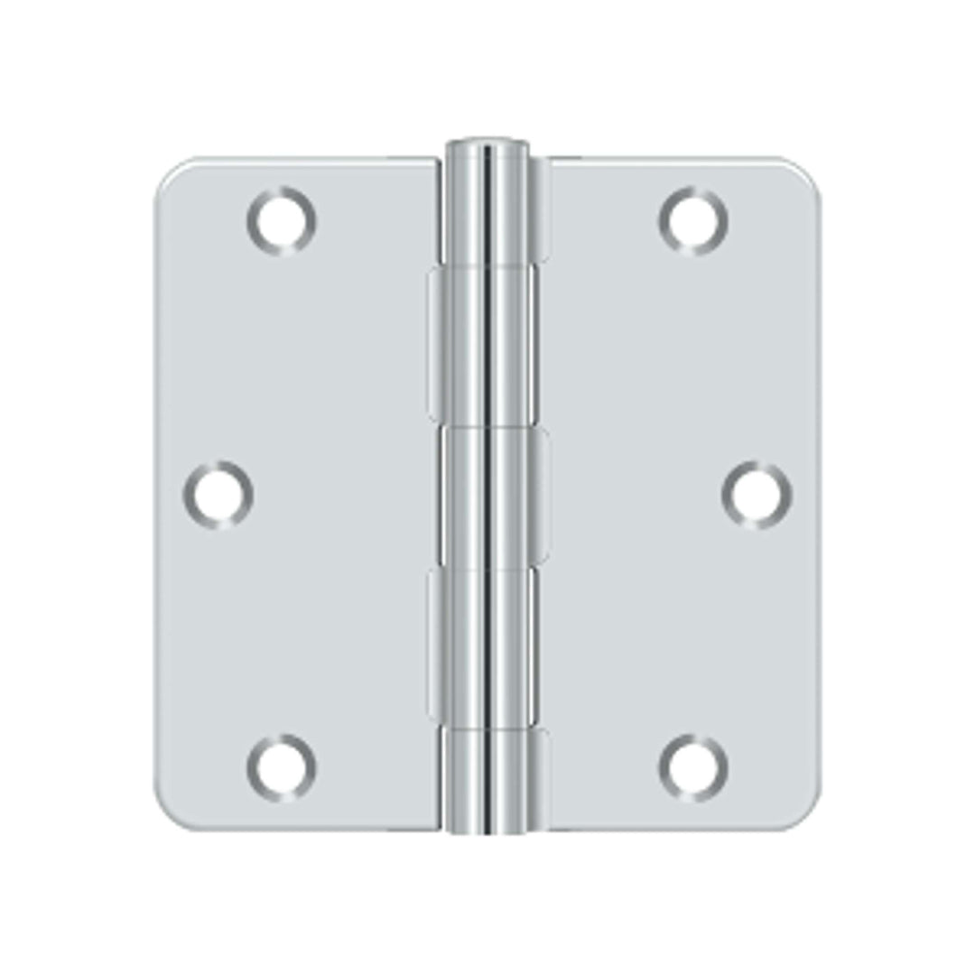 Deltana - 3-1/2" x 3-1/2" x 1/4" Radius Hinge, Residential Thickness, Steel Hinges