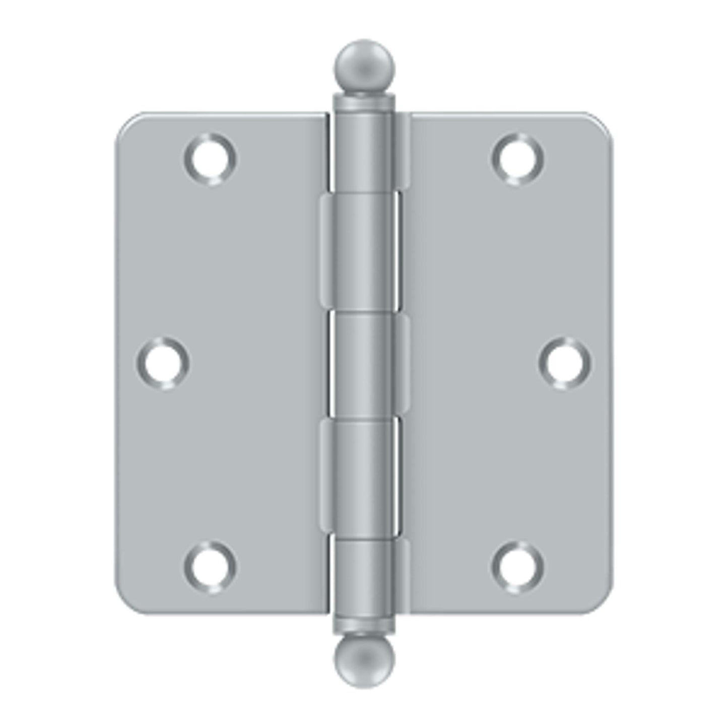 Deltana - 3-1/2" x 3-1/2" x 1/4" Radius Hinge, w/ Ball Tips, Ball Tipped Hinges