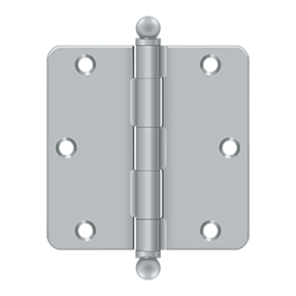 Deltana - 3-1/2" x 3-1/2" x 1/4" Radius Hinge, w/ Ball Tips, Ball Tipped Hinges