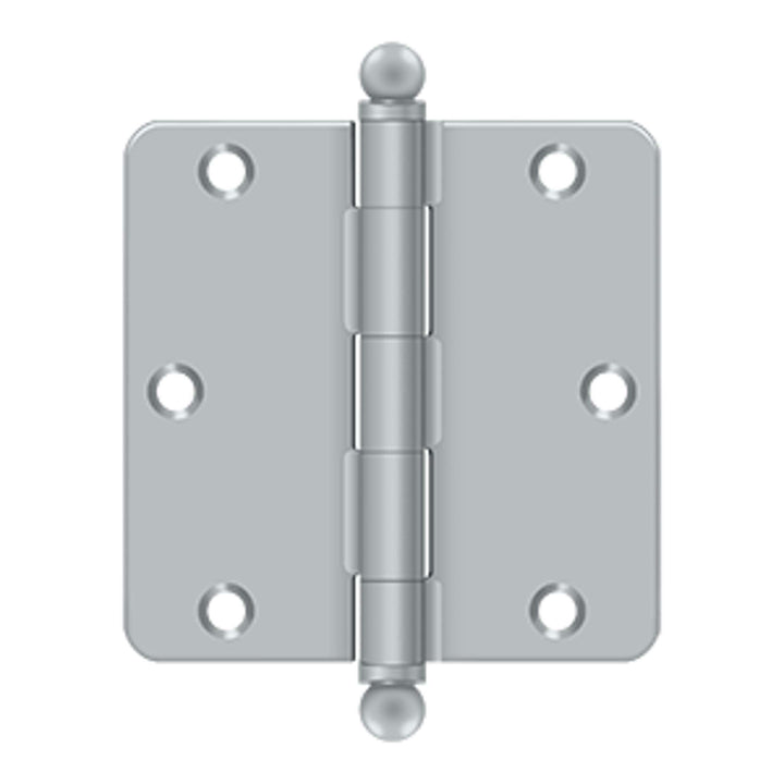 Deltana - 3-1/2" x 3-1/2" x 1/4" Radius Hinge, w/ Ball Tips, Ball Tipped Hinges