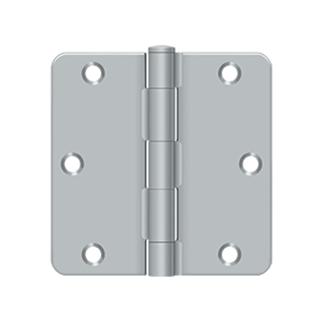 Deltana - 3-1/2" x 3-1/2" x 1/4" Radius Hinge, Residential Thickness, Steel Hinges