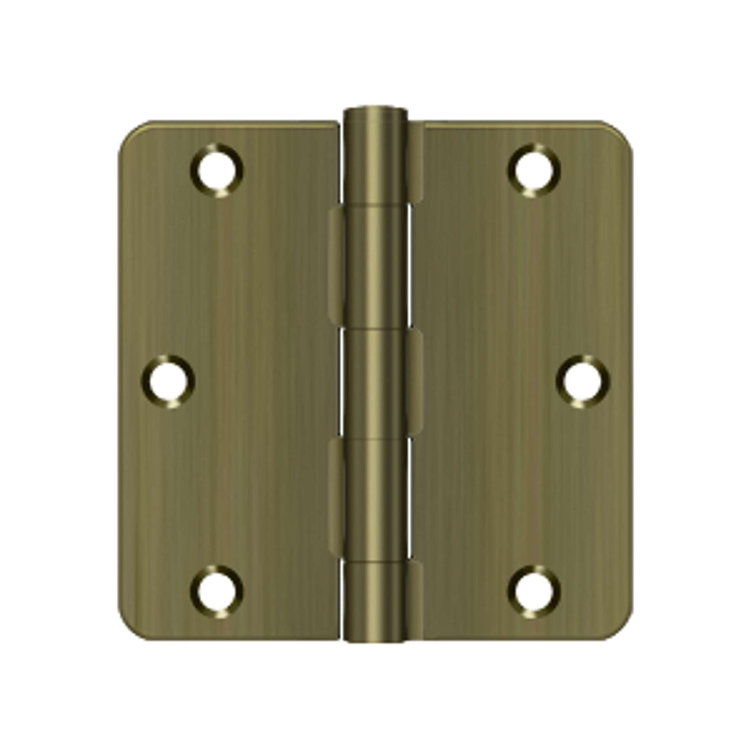 Deltana - 3-1/2" x 3-1/2" x 1/4" Radius Hinge, Residential Thickness, Steel Hinges