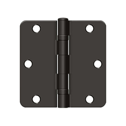 Deltana - 3-1/2" x 3-1/2" x 1/4" Radius Hinge, Ball Bearing, Steel Hinges